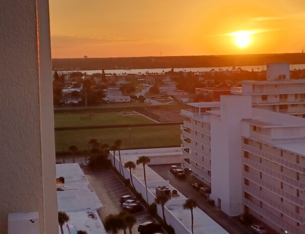 Balcony Sunset River view