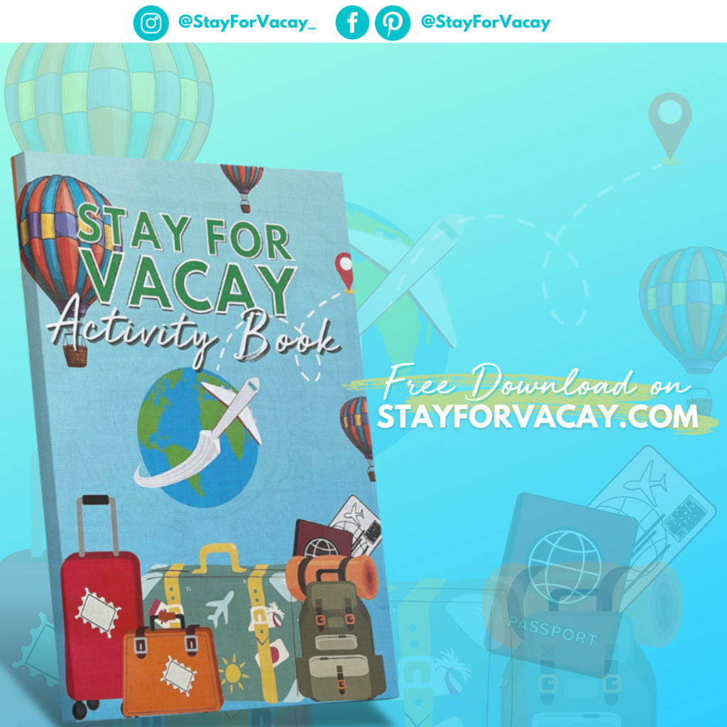 National Coloring Book Day Stay For Vacay Activity Book free download